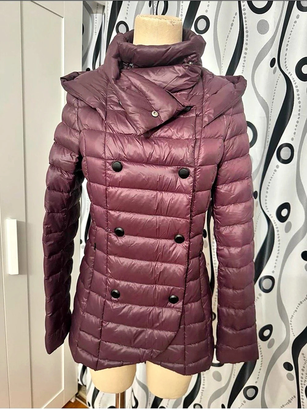 Soia & Kyo Women'Small Puffer Jacket in Purple Size Small Like New